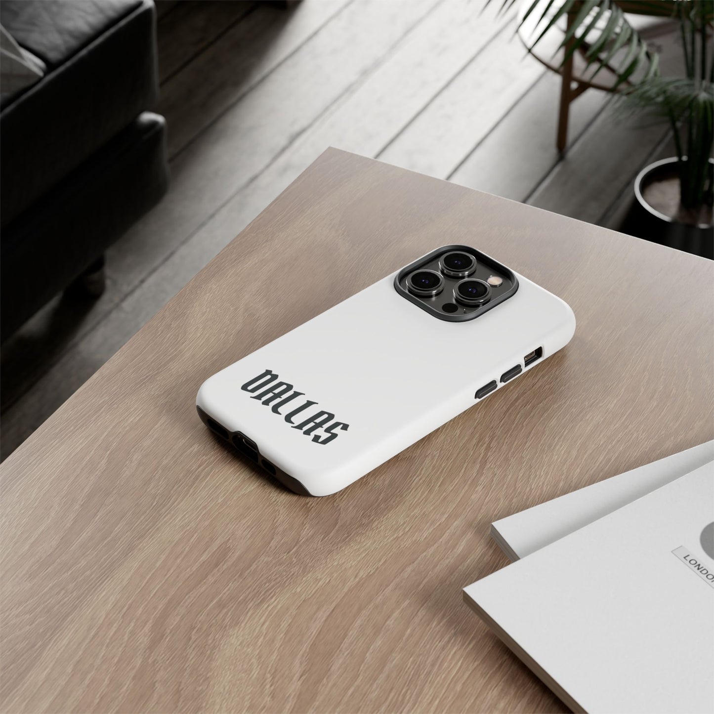 Dallas Gothic iPhone White Cases