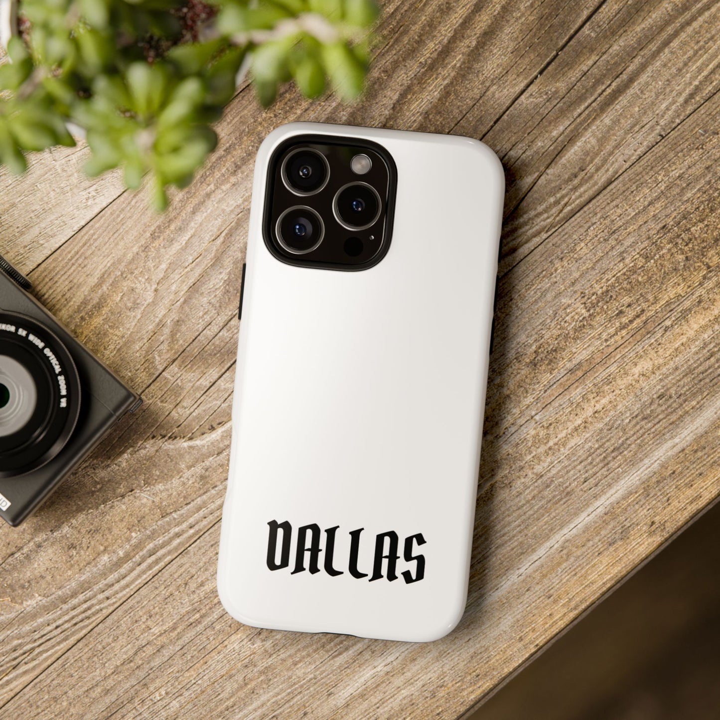 Dallas Gothic iPhone White Cases