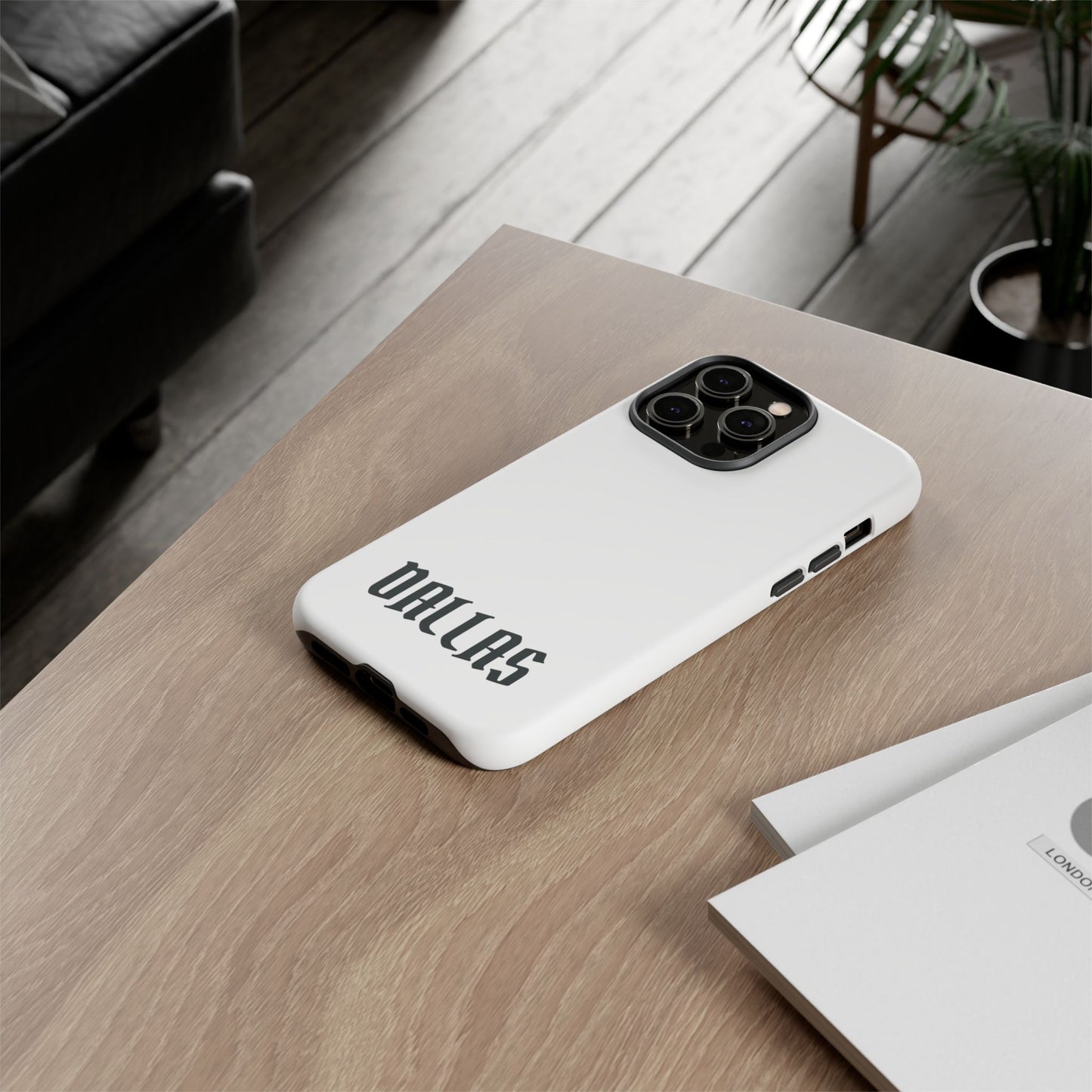 Dallas Gothic iPhone White Cases