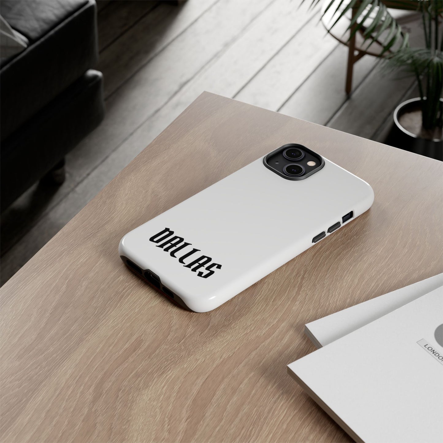 Dallas Gothic iPhone White Cases