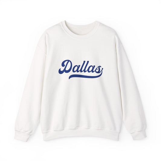 Dallas Navy Script Sweatshirt — City Edition