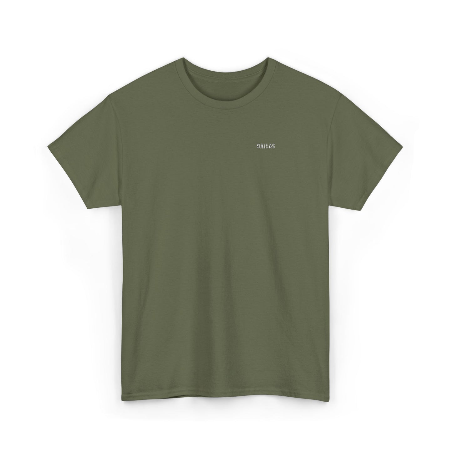 T-Shirt — Minimal 'SMILE' Chest Logo Tee, Small Script Graphic