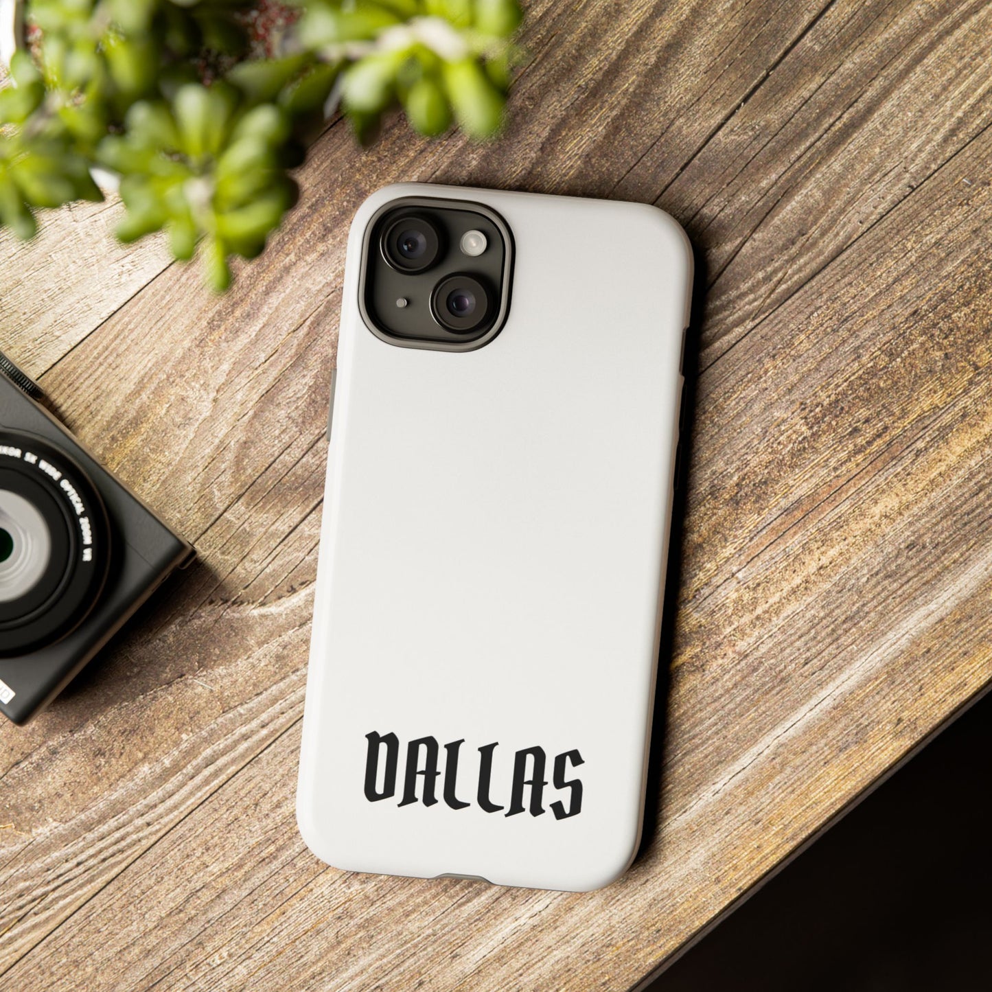 Dallas Gothic iPhone White Cases