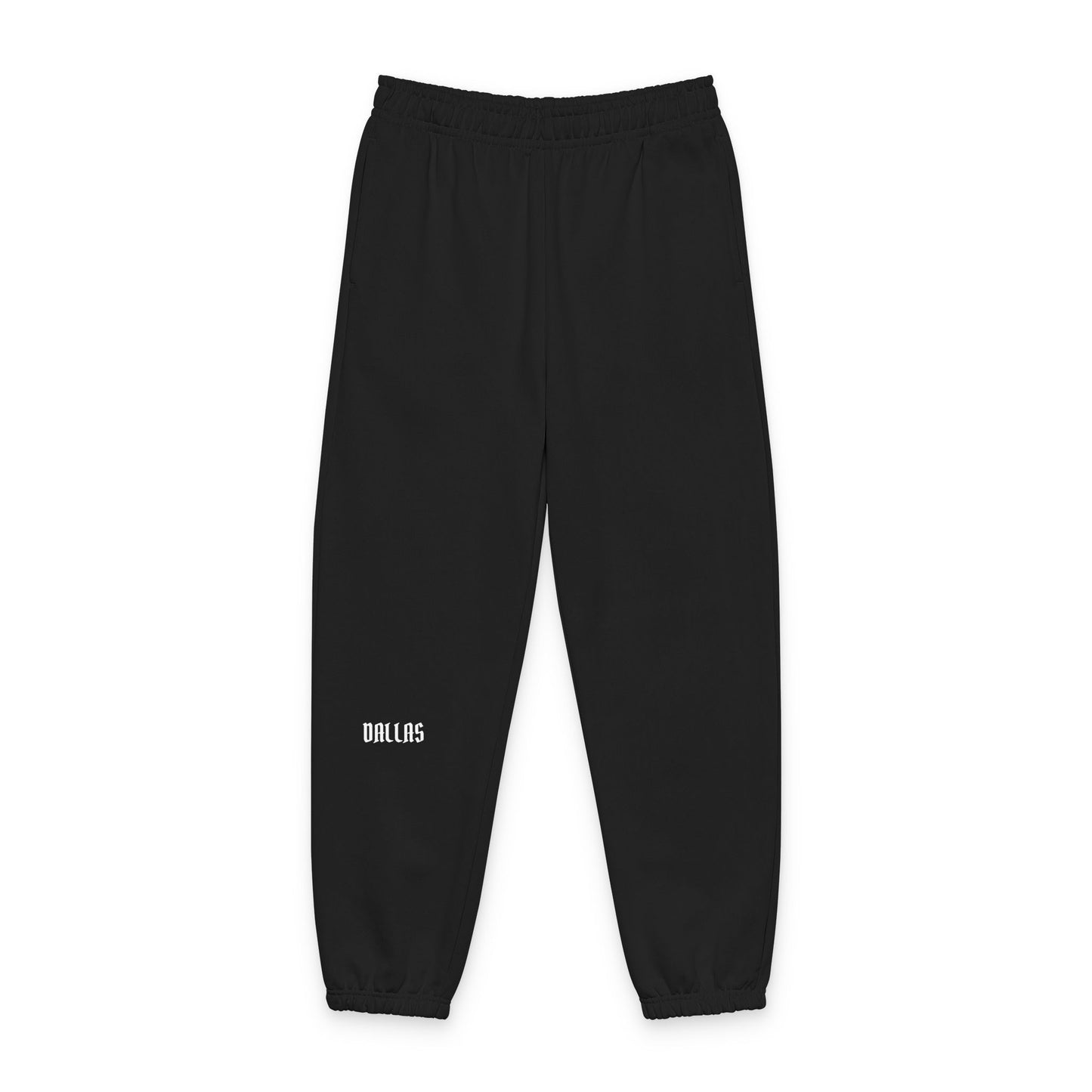 Minimalist 'Dallas' Logo Sweatpants — Neutral Cozy Joggers