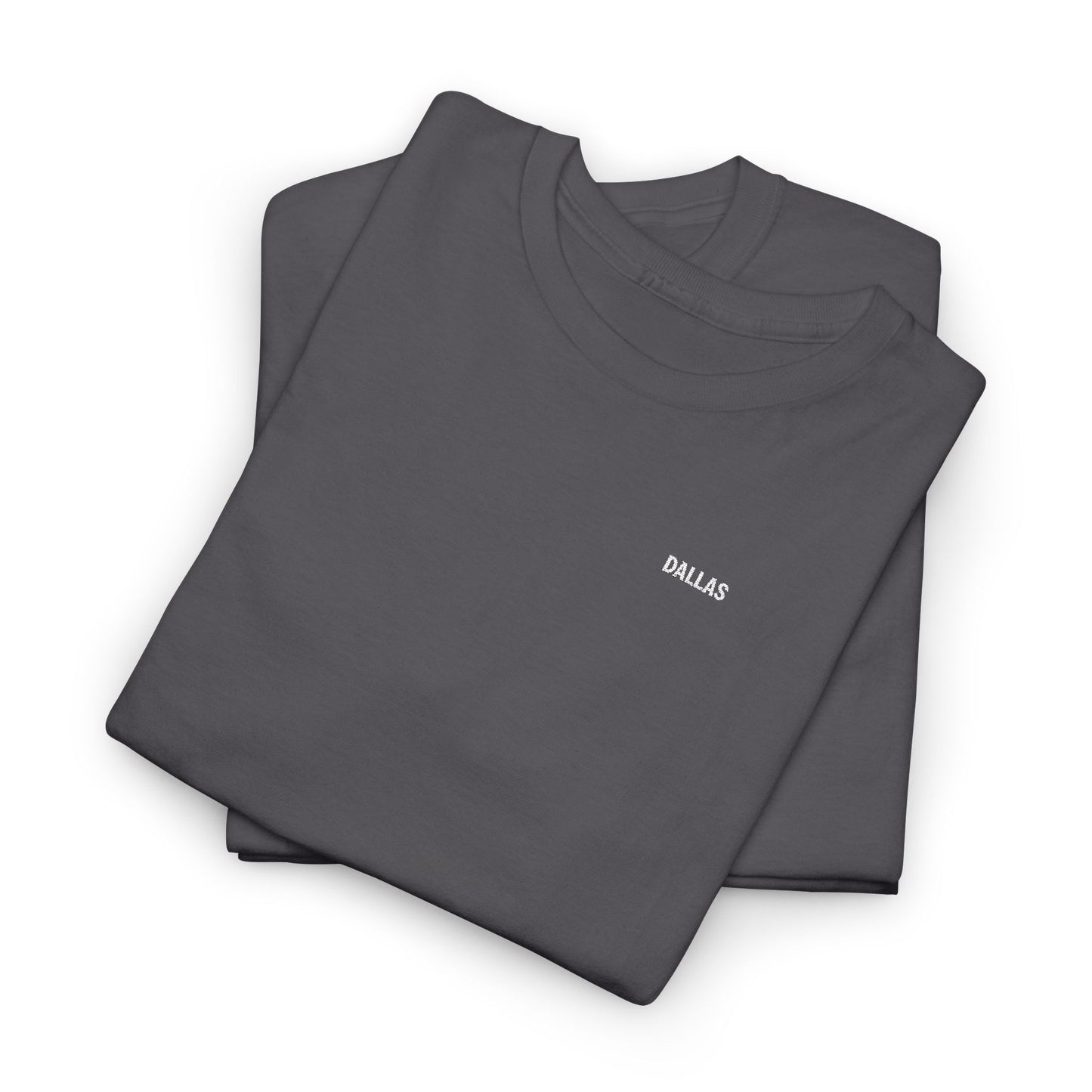 T-Shirt — Minimal 'SMILE' Chest Logo Tee, Small Script Graphic