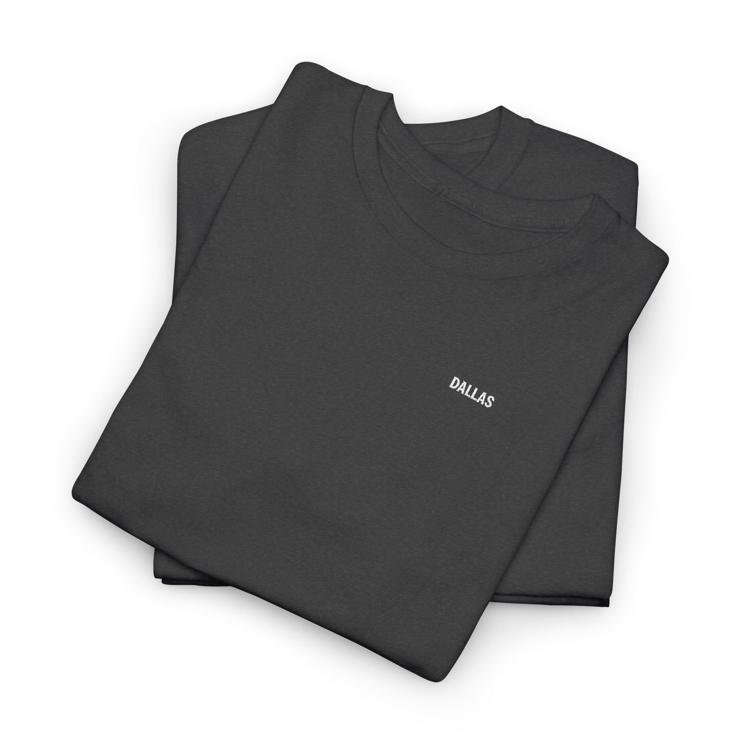 T-Shirt — Minimal 'SMILE' Chest Logo Tee, Small Script Graphic